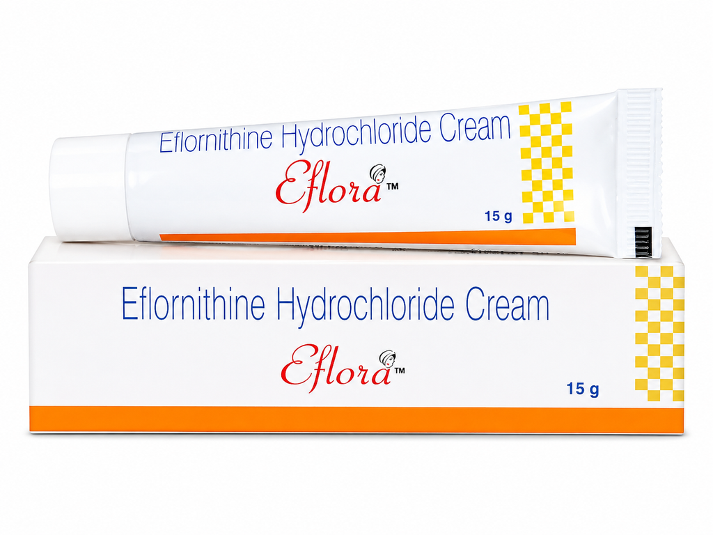 Eflora Cream 15gm-Eflornithine Hydrochloride 13.9%