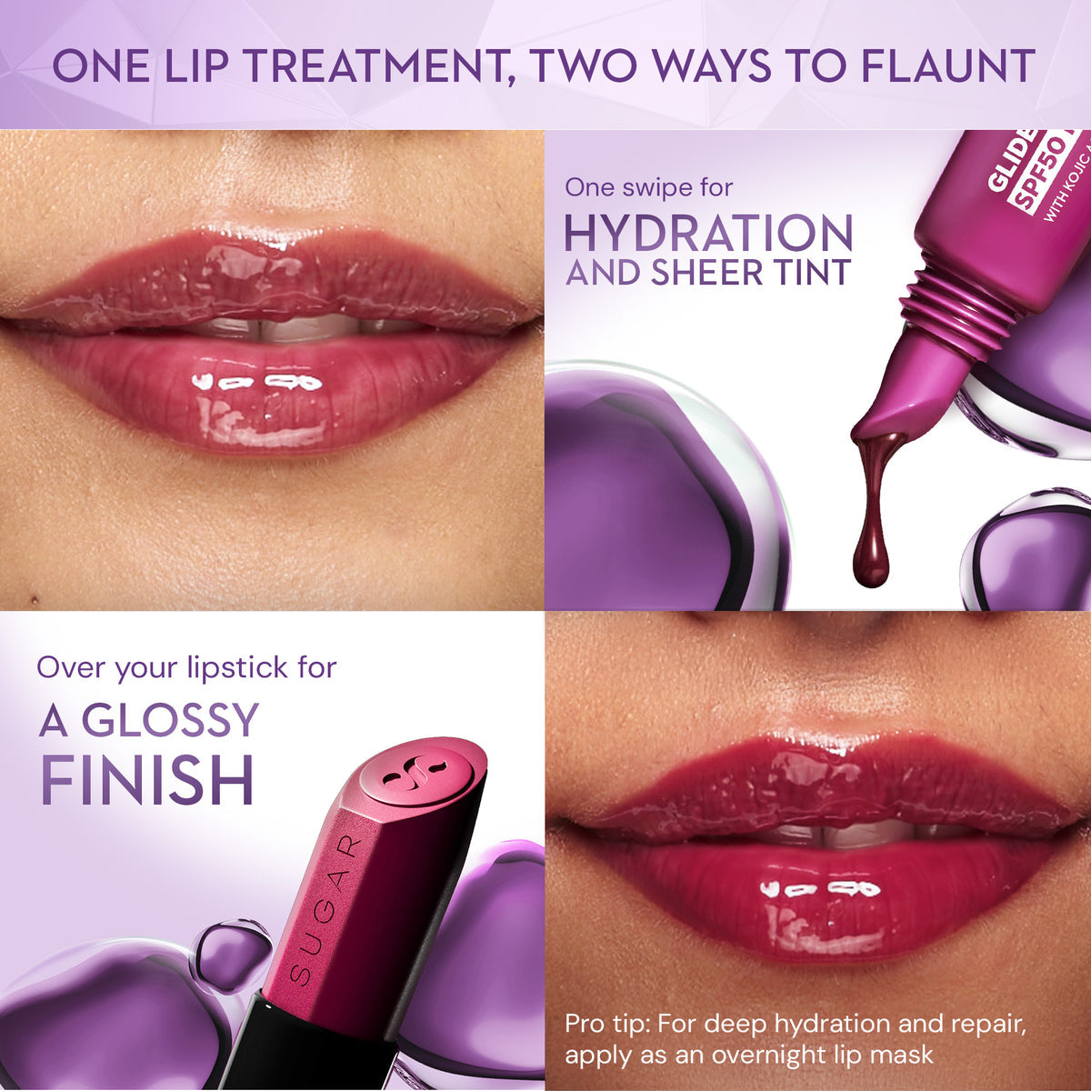 SUGAR GLIDE Peptide SPF 50 PA+++ Lip Treatment