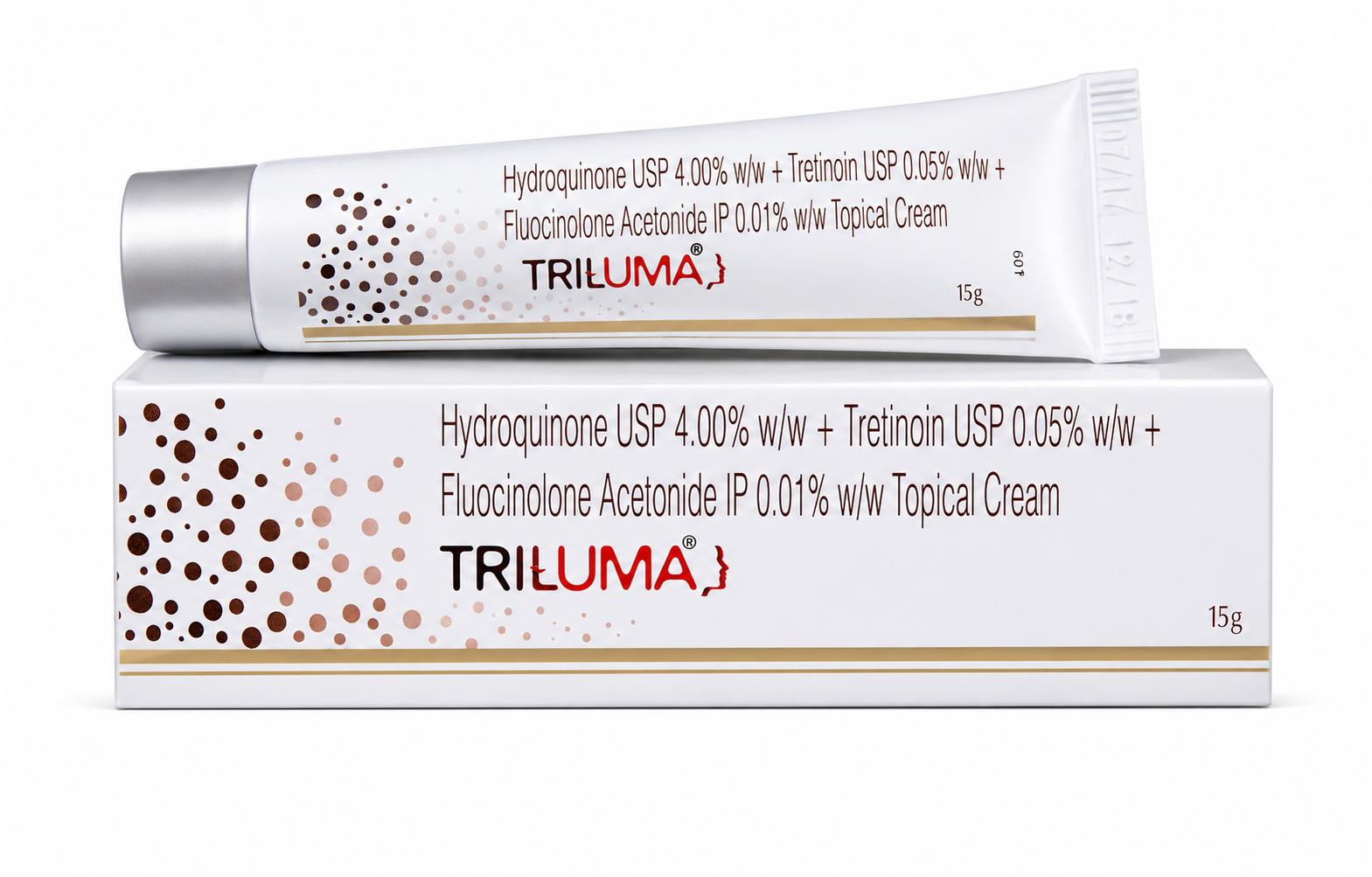 Triluma 15 grams Cream (Hydroquinone 4%, Tretinoin 0.05%, Fluocinolone 0.01%)