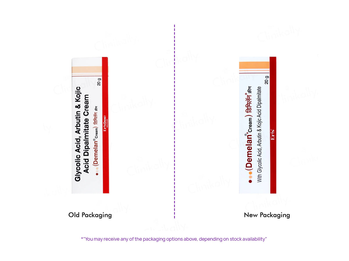 Demelan Cream – Glycolic Acid, Arbutin & Kojic Acid Dipalmitat