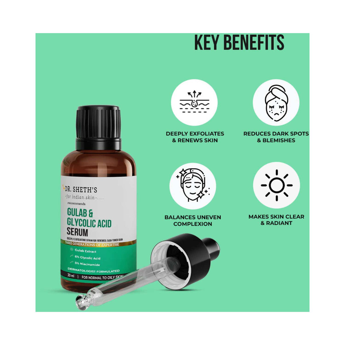 Gulab & Glycolic Acid Body Peel – Renewing Exfoliator for Smooth, Even-Toned Skin | 100g
