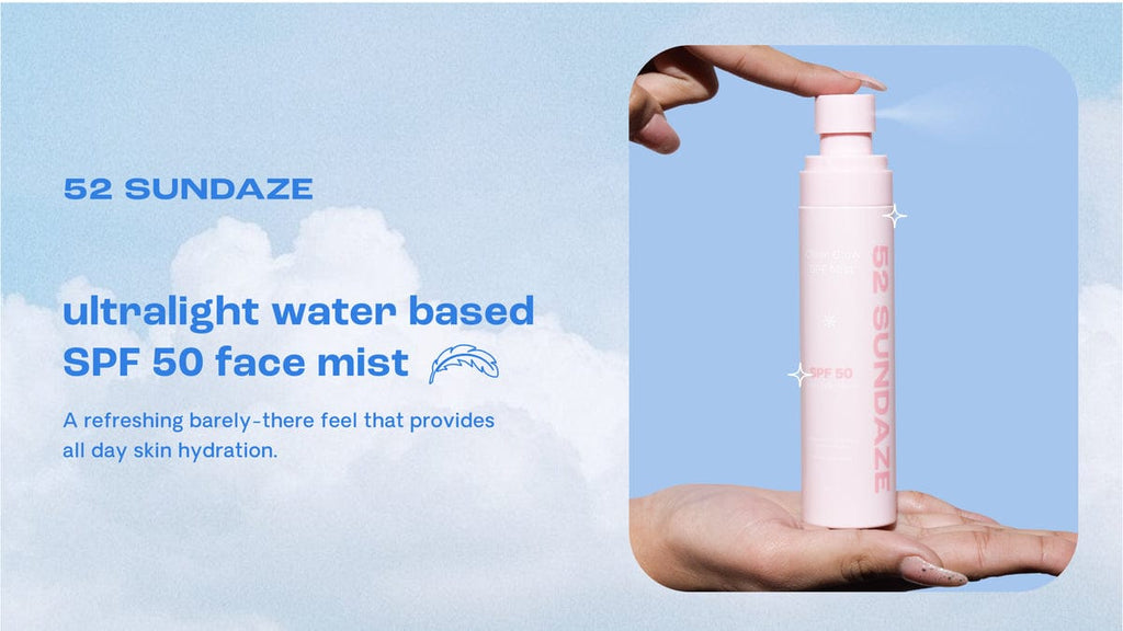 52 Sundaze SPF 50 Rose Water Sun Mist