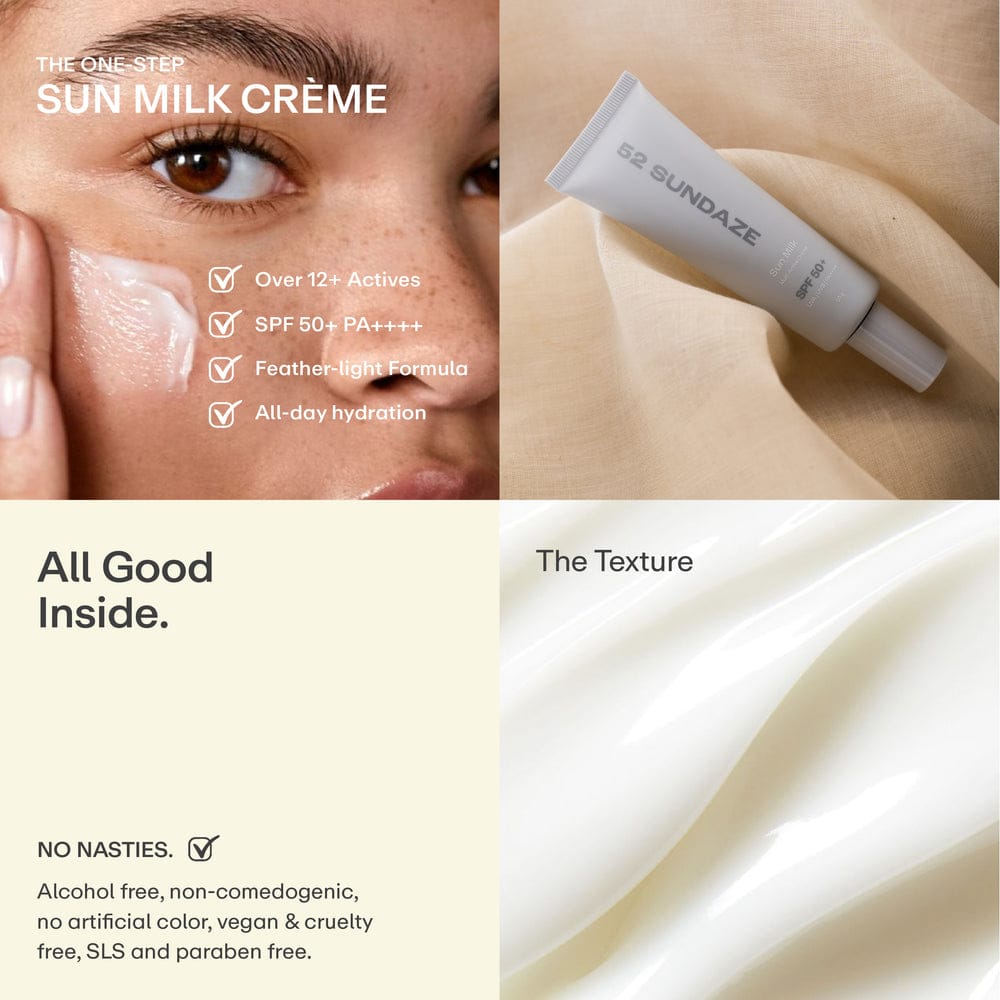 52 Sundaze SPF 50 Sun Milk – Multi Active Crème with Bakuchiol